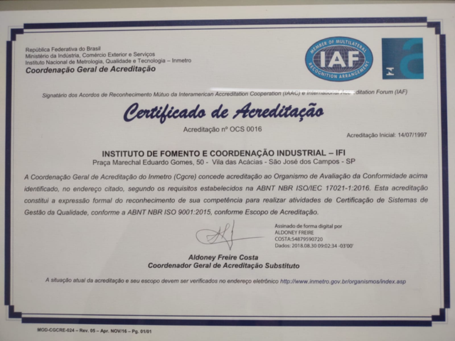 Certificado de Acreditação editado